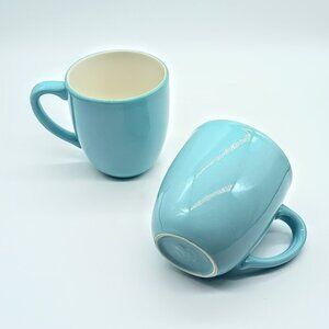 Pagnossin Treviso Spa Italy Blue Ceramic Mugs (2)